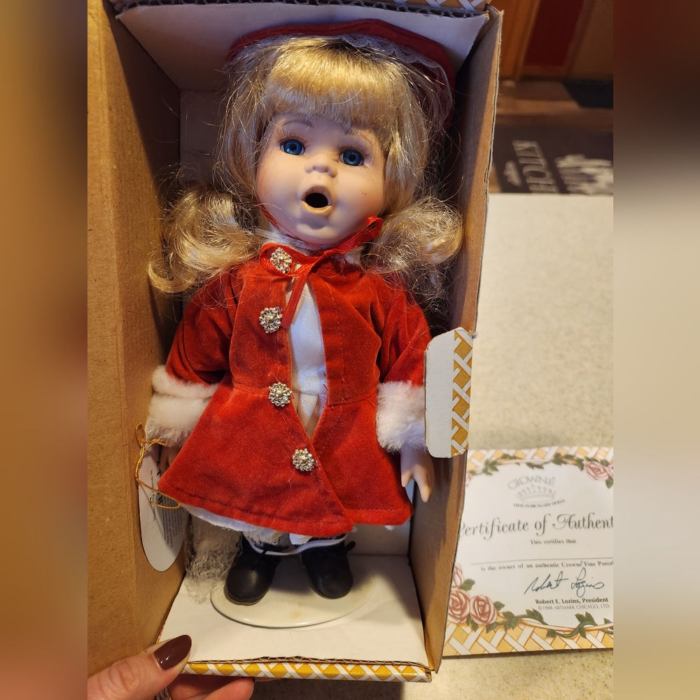 Crowned Fine porcelain doll